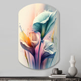 Colorful Cally Lilies II - Asymmetric Metal Wall Art