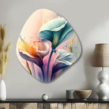 Colorful Cally Lilies II - Asymmetric Metal Wall Art