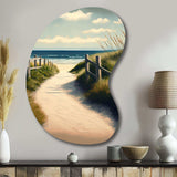 Walkway To The Beach VIII - Asymmetric Metal Wall Art