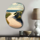 Walkway To The Beach VIII - Asymmetric Metal Wall Art