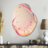 Multicolor Liquid Ink Tulip Flowers IV - Asymmetric Metal Wall Art