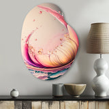 Multicolor Liquid Ink Tulip Flowers IV - Asymmetric Metal Wall Art