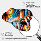 Colorful City In London I - Asymmetric Metal Wall Art