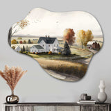 Path To The Barn I - Asymmetric Metal Wall Art