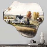 Path To The Barn I - Asymmetric Metal Wall Art