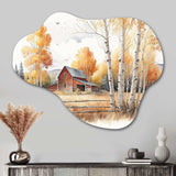 Path To The Barn V - Asymmetric Metal Wall Art