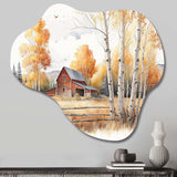 Path To The Barn V - Asymmetric Metal Wall Art