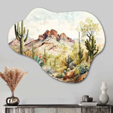 Arizona Desert III - Asymmetric Metal Wall Art