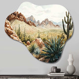 Arizona Desert IV - Asymmetric Metal Wall Art