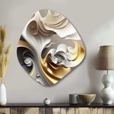 Abstract Geode Liquid - Asymmetric Metal Wall Art