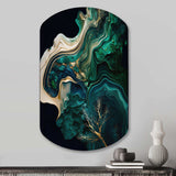 Abstract Geode Marble I - Asymmetric Metal Wall Art