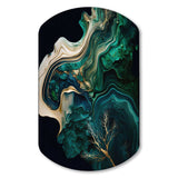 Abstract Geode Marble I - Asymmetric Metal Wall Art