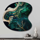 Abstract Geode Marble I - Asymmetric Metal Wall Art