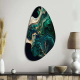 Abstract Geode Marble I - Asymmetric Metal Wall Art