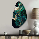 Abstract Geode Marble I - Asymmetric Metal Wall Art