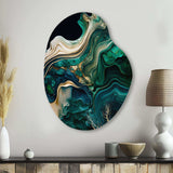 Abstract Geode Marble I - Asymmetric Metal Wall Art