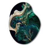 Abstract Geode Marble I - Asymmetric Metal Wall Art