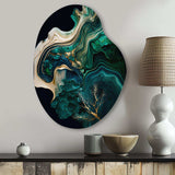 Abstract Geode Marble I - Asymmetric Metal Wall Art