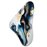 Abstract Geode Marble Blue I - Asymmetric Metal Wall Art