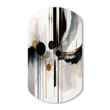 Abstract Transitional Shapes V - Asymmetric Metal Wall Art