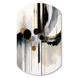 Abstract Transitional Shapes V - Asymmetric Metal Wall Art