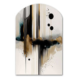 Abstract Transitional Modern Shapes I - Asymmetric Metal Wall Art