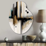 Abstract Transitional Modern Shapes I - Asymmetric Metal Wall Art