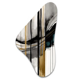 Abstract Transitional Modern Shapes II - Asymmetric Metal Wall Art