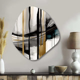 Abstract Transitional Modern Shapes II - Asymmetric Metal Wall Art