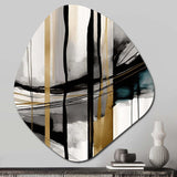 Abstract Transitional Modern Shapes II - Asymmetric Metal Wall Art