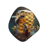 Honey Bees - Asymmetric Metal Wall Art