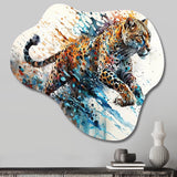 Cheetah - Asymmetric Metal Wall Art