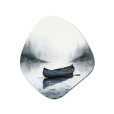 Canoe On The Lake I - Asymmetric Metal Wall Art