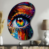 Colorful Eye II - Asymmetric Metal Wall Art