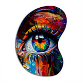 Colorful Eye II - Asymmetric Metal Wall Art