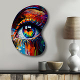 Colorful Eye II - Asymmetric Metal Wall Art