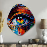 Colorful Eye II - Asymmetric Metal Wall Art