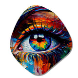 Colorful Eye II - Asymmetric Metal Wall Art