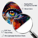 Colorful Eye II - Asymmetric Metal Wall Art