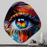 Colorful Eye II - Asymmetric Metal Wall Art