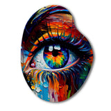 Colorful Eye II - Asymmetric Metal Wall Art