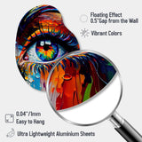 Colorful Eye II - Asymmetric Metal Wall Art