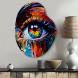 Colorful Eye II - Asymmetric Metal Wall Art