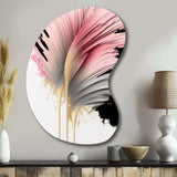 Pink Gerbera Hyperrealistic Flowers IV - Asymmetric Metal Wall Art