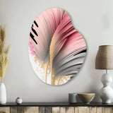 Pink Gerbera Hyperrealistic Flowers IV - Asymmetric Metal Wall Art