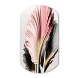 Pink And Grey Gerbera Hyperrealistic Flowers - Asymmetric Metal Wall Art