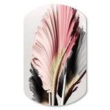 Pink And Grey Gerbera Hyperrealistic Flowers - Asymmetric Metal Wall Art