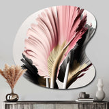 Pink And Grey Gerbera Hyperrealistic Flowers - Asymmetric Metal Wall Art