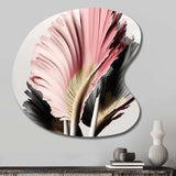 Pink And Grey Gerbera Hyperrealistic Flowers - Asymmetric Metal Wall Art