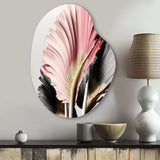 Pink And Grey Gerbera Hyperrealistic Flowers - Asymmetric Metal Wall Art